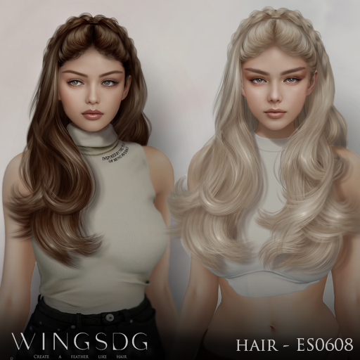 Second Life Marketplace WINGSHAIRES0608 Grays & Browns (Pack)